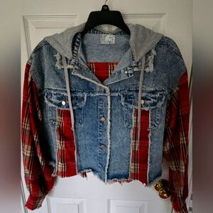 NWT- Denim & Flannel Jacket